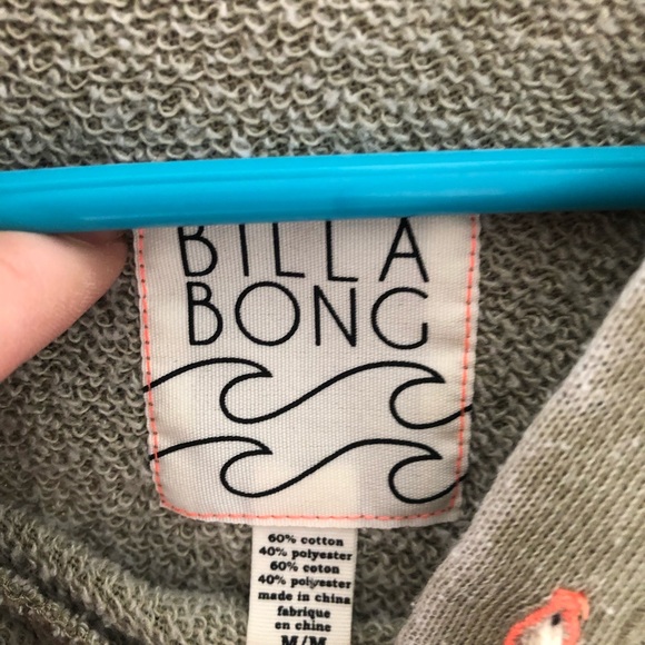 Green Billabong Distressed hoodie - Picture 3 of 3